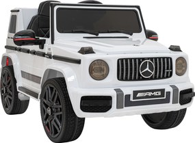 Ramiz Mercedes AMG G63 pre deti biely + diaľkové ovládanie
