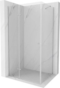 Mexen Roma, sprchovací kút 110 (dvere) x 100 (stena) cm, 6mm číre sklo, chrómový profil, 854-110-100-01-00