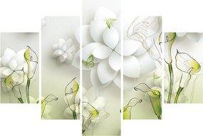 Obraz s kvetmi (150x105 cm)