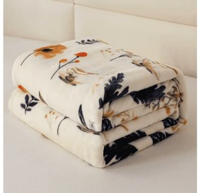 Mikroplyšová baránková deka PAPAVA, krémová Rozmer: 200 x 220 cm