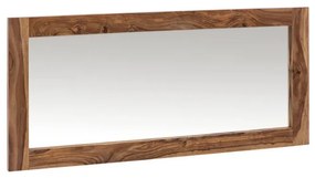 furniture-nabytek.cz - Masívne kúpeľňové zrkadlo Lagos z palisandrového dreva, lakované, hnedé – 130×60 cm