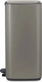 Sivý pedálový oceľový odpadkový kôš 30 l Bo – Brabantia