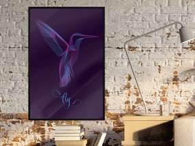 Plagát v ráme-Fluorescent Hummingbird