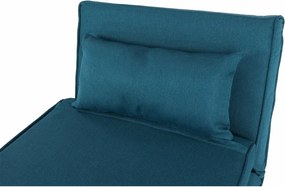 KONDELA Farido rozkladacie kreslo tyrkysová / dub