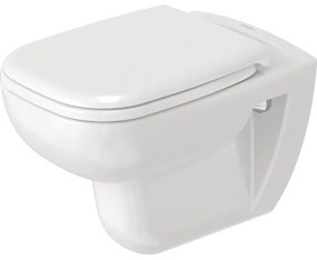 Duravit 25700920002 - Závesné bezokrajové WC D-CODE, keramika / lesklá biela