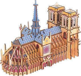 Dřevěné 3D puzzle Katedrála Notre-Dame