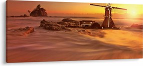 Obraz - Západ slnka (120x50 cm)