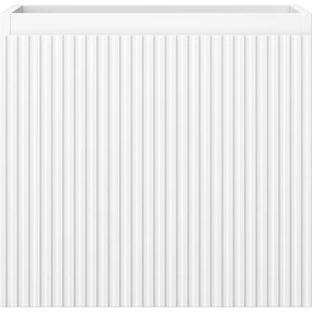 Mexen Rivel, kúpeľňová skrinka 50 cm, 1 zásuvka, drážkovaná, biela matná, 91A20-05047-1-BF01