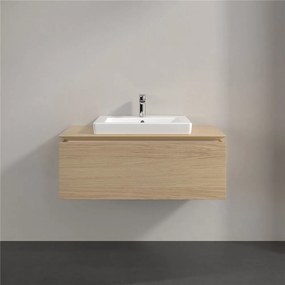 VILLEROY &amp; BOCH Legato závesná skrinka pod umývadlo (umývadlo v strede), 1 zásuvka, 1000 x 500 x 380 mm, Nordic Oak, B68000VJ