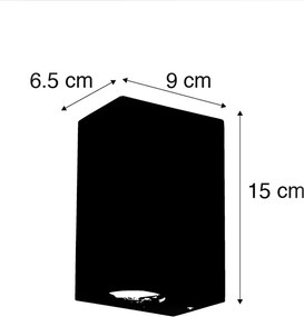 Inteligentná nástenná lampa hrdzavohnedá IP44 vrátane 2 wifi GU10 - Baleno