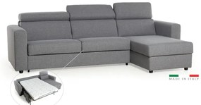 Rohová sedacia súprava na každodenné spanie TAVOLA rozkladacia, sivá (penelope 22)