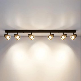 Brilagi - Bodové svietidlo NUGGET 6xGU10/30W/230V čierna/zlatá