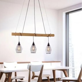 Leuchten Direkt 15526-79 - Luster na lanku SPRING 3xE27/40W/230V