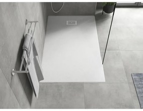 Mexen Hugo, obdĺžniková sprchová vanička SMC 150 x 90 cm, biela, biela krytka, 42109015-W