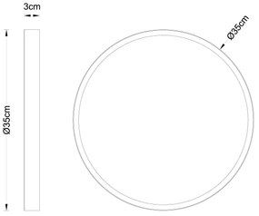 Globo 12381-22 - LED Stropné svietidlo TIBEY LED/22W/230V pr. 35 cm