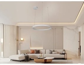 LED Stmievateľný luster na lanku LED/42W/230V 3000-6500K + diaľkové ovládanie