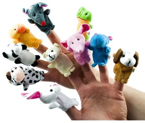 ZA3675 DR Plyšové bábky na prsty - zvieratká