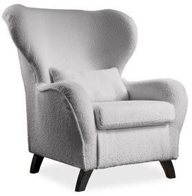 Sivé kreslo ušiak Miuform Miuf