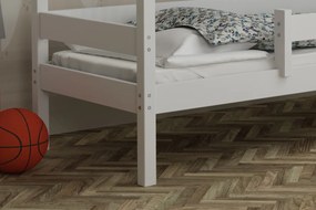 Detská domčeková posteľ z masívu borovice LUCKY HOUSE - 200x90 cm - biela