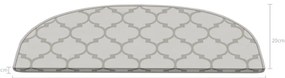 Krémovobiele nášľapy na schody v súprave 16 ks 20x65 cm Madalyon – Vitaus