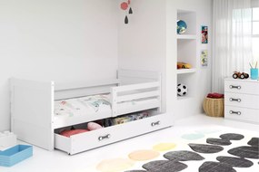 Detská posteľ RICO WHITE 90x200 cm