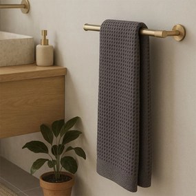 Kúpeľňový vešiak REA MODERN 6610A zlatý kartáčovaný