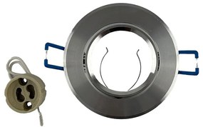 Bodové svietidlo 2v1 lesklé okrúhle malé