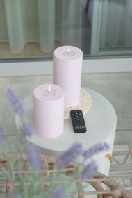 DeluxeHomeart Vonkajšia LED sviečka Dusty Pink 15 cm