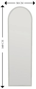 Zrkadlo Emma White 50 x 160 cm