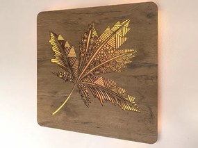 Obraz List stromu s led podsvietením na batériu