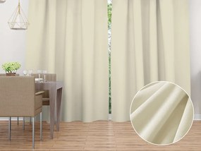 Biante Zamatový záves Velvet Prémium SVP-003 Smotanový - šírka 135 cm 135x150 cm