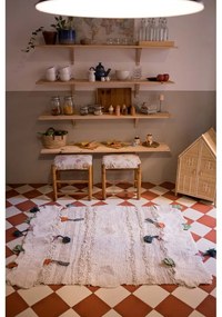 Krémový bavlnený detský hrací koberec 120x160 cm Veggie Garden – Lorena Canals