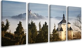 Obraz na stenu 4 dielny SLOVENSKO SK013E41