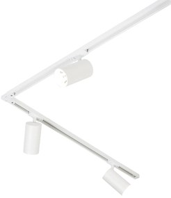 Moderný koľajnicový systém s 5 bielymi reflektormi 1-fázový GU10 70mm - Iconic Jeana Luxe