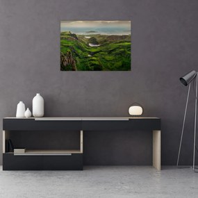 Sklenený obraz - Quiraing, Škótsko (70x50 cm)