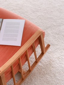 Elegantné hojdacie kreslo Harmonia Lux zo 100% bukového dreva - korálová