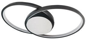 Stropné LED svietidlo Focus, 2x LED 40w, 4000k, b