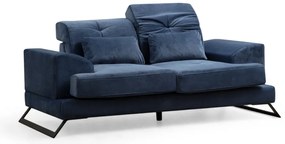 Dvoumístná pohovka Frido 185 cm modrá