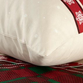 VIANOČNÉ RENFORCÉ OBLIEČKY AUSTIN 140X220 CM, 1 KS 70X80 CM VZOROVANÉ