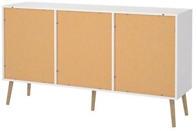 Biela nízka komoda 149x82 cm Bodo – Tvilum