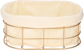 Košík DUNCAN zlatý 810256