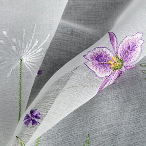 ZÁCLONA NA PÁSKE INESA 350X160 CM KVETY
