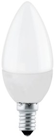 EGLO Úsporná LED žiarovka, E14, C37, 5W, 470lm, 4000K, denná biela