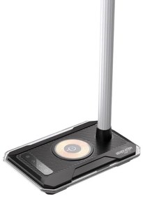 Immax 08989L - LED RGBW Stmievateľná stolná lampa s Qi nabíjaním 30W/230V čierna