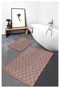 Hnedé zamatové kúpeľňové predložky v súprave 2 ks 60x100 cm – Mila Home