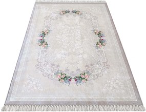 DomTextilu Elegantný béžový koberec so strapcami 19709-135159