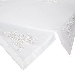 OBRUS TULIA 85X85 CM BIELA