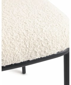 Biele čalúnené jedálenské kreslo Ciselia – Kave Home