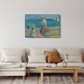 Obraz - Auguste Renoir, Figures on the Beach, reprodukcia (90x60 cm)