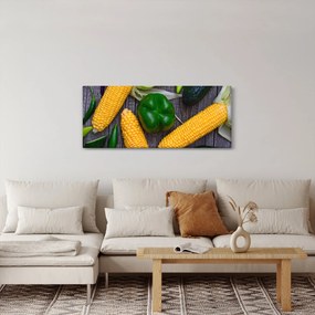Obraz zeleniny (120x50 cm)